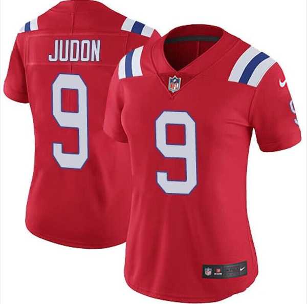Women%27s New England Patriots #9 Matt Judon Red Red Vapor Untouchable Limited Stitched Jersey Dzhi